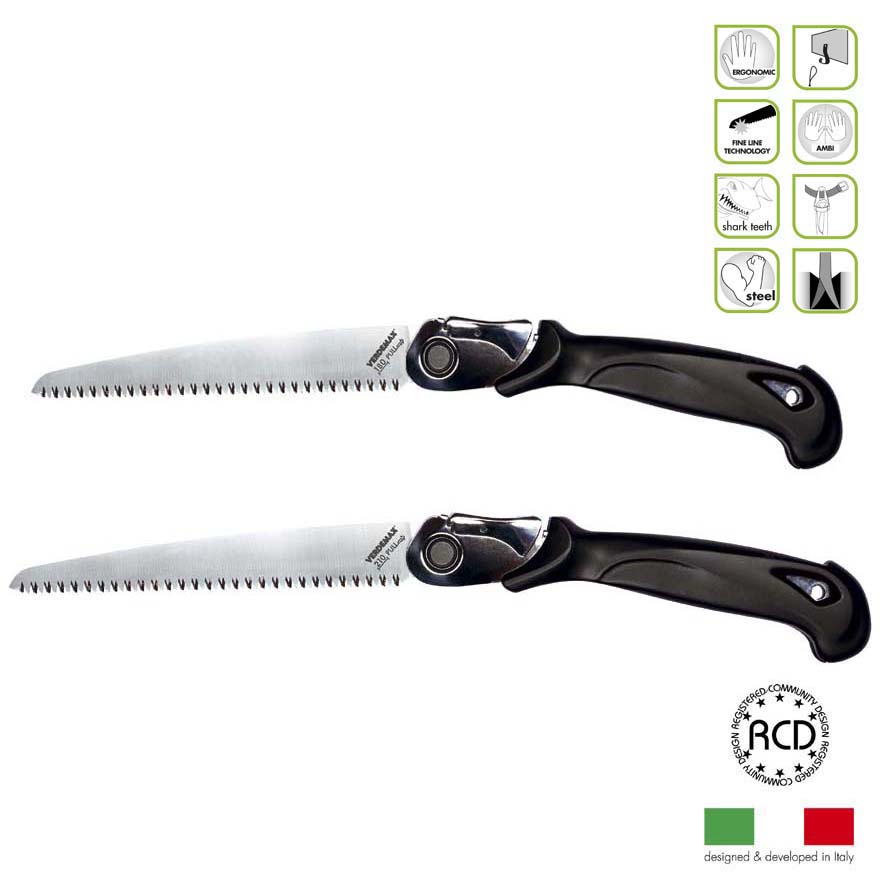 Seghetto pieghevole professionale Cm 18 Verdemax art.4265