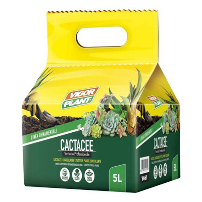 Terriccio specifico per piante Grasse Cactacee Cactus Succulente Lt 5 Vigorplant